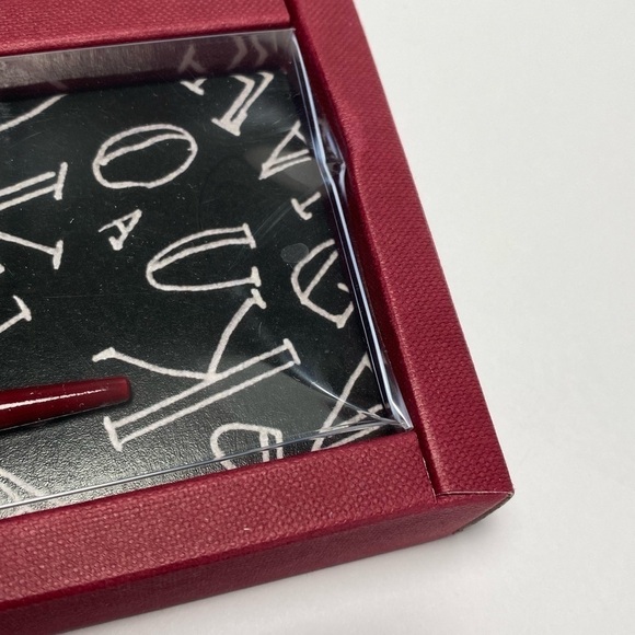 FRANCESCO RUBINATO Italian Wooden Dipping Pen 1 Metal Nib Calligraphy Bordeaux - Picture 2 of 7